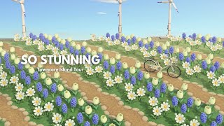 Spring Towncore Island Tour  Animal Crossing New Horizons [upl. by Erehs]