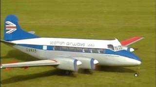 RC plane DeHavilland Heron at Baldock [upl. by Camille709]