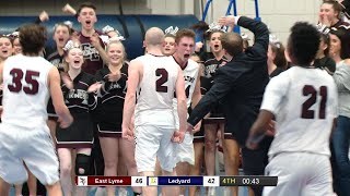 Highlights East Lyme 49 Ledyard 42 in ECC Semifinal [upl. by Dinny]