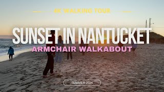 4K Nantucket  Beach Sunset [upl. by Pfeifer]