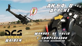 DCS AH64D Apache Mandos de vuelo y compensador  español [upl. by Coats]