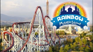 Every Roller Coaster at Rainbow Magicland Theme Park Italy on ride [upl. by Ailesor]