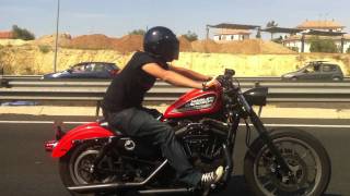 La Maquina Naranja  Harley Davidson Sportster 883R SampS [upl. by Yatnohs]