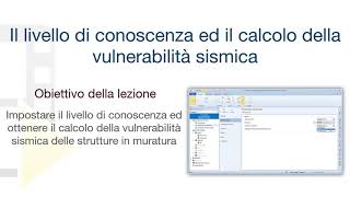 Tutorial EdiLusMU Il livello di conoscenza ed il calcolo della vulnerabilità sismicaACCA software [upl. by Doner8]