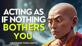 Acting as if nothing bother you  Buddhism in english [upl. by Jordans63]