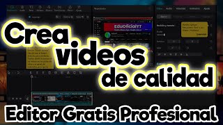 EDITOR DE VIDEO PROFESIONAL 4K FULL LEGAL Y GRATIS sin marca de agua 2023 [upl. by Ahsaercal]