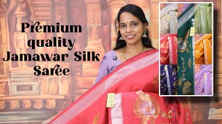 💥Premium quality Jamwar semi silk saree 650 Watsap booking number Vithya9344786629Yuva6379997574 [upl. by Oinesra]