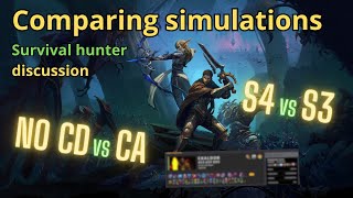 Comparison between S3 and S4 tier and NO CD vs CA build  Survival hunter discussion [upl. by Slen859]