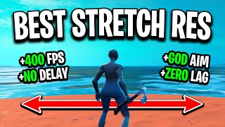 The BEST Stretched Resolution in Fortnite FPS Boost amp 0 Input Delay [upl. by Nylear]