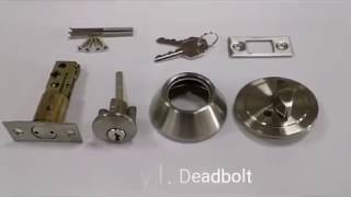 How to Install a Single Cylinder Combo Lockset [upl. by Atsylak]