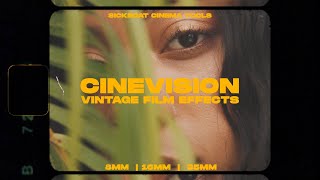 Cinevision Vintage Film Effects 8mm 16mm 35mm Film Overlays [upl. by Borlase]