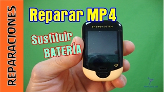 Reparar MP4 sustituir batería [upl. by Hgiellek]