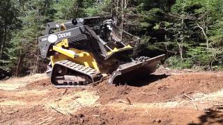 Rough Grading with John Deere 333D [upl. by Doig]