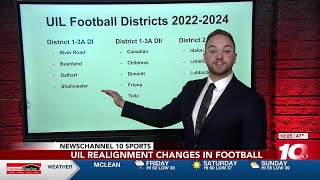 VIDEO UIL high school sports realignment for 202425 amp 202526 school years finalized [upl. by Dnomyaw202]