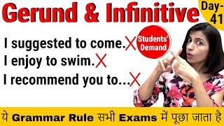 Gerunds and infinitives  Gerunds Infinitives Grammar [upl. by Enirol]