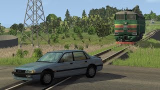 Train Accidents 3  BeamNGdrive [upl. by Nage]