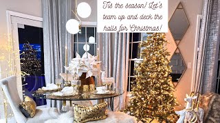 2023 CHRISTMAS DECEORATE WITH ME  Dining Room Decorating Ideas  How to Decorate for Christmas [upl. by Etselec]