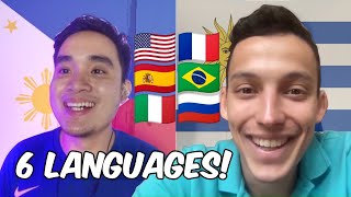 FILIPINO and URUGUAYAN Polyglot speak 6 LANGUAGES  Polyglot Talks Ep1 theuruguayanpolyglot8706 [upl. by Alduino]