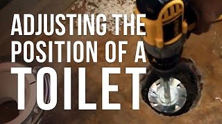 Adjusting the Position of a Toilet with an Offset Flange [upl. by Baillieu]