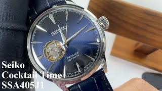 Seiko Presage SSA405J1 Cocktail Time 公開心 自動機械錶 藍色錶盤 2680 wristwatches seikopresage [upl. by Ecidnarb]