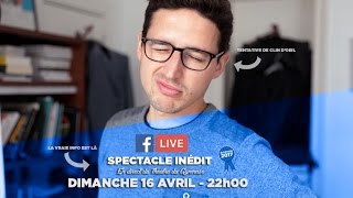 Mon spectacle Spécial Élections 2017 en live sur Facebook [upl. by Idnym854]