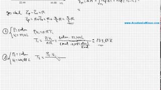 Problema 2 parte 1 Calcular calor trabajo variación de energía interna y entalpía [upl. by Anelys313]