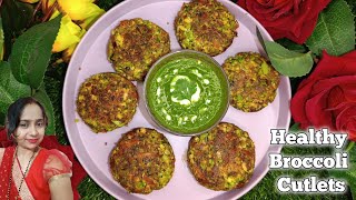 Broccoli Paneer Cutlets  Healthy amp Easy Broccoli Recipe For weight loss broccolibites [upl. by Kcajyllib]