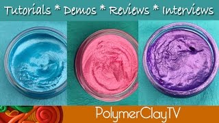 Polymer Clay amp NEW Gilding Polish Metallics [upl. by Ymerej]