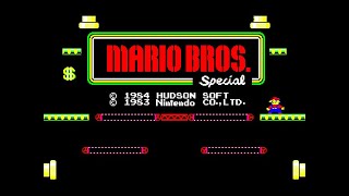 Mario Bros Special マリオ ブラザーズ スペシャル  Sharp X1  100 phases World Record SMC777 vers showcase [upl. by Rebma]