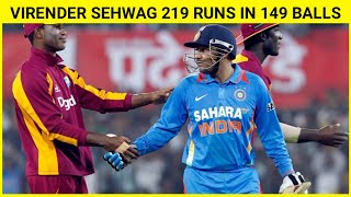 Virender Sehwag 219 Runs vs West Indies  Full Highlights HD [upl. by Lisandra823]