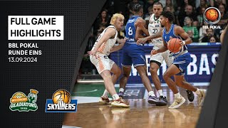 VETCONCEPT Gladiators Trier vs SKYLINERS  Full Game Highlights  BBL Pokal 1 Runde  13092024 [upl. by Spracklen]