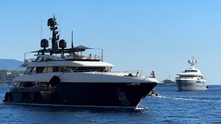 MONACO YACHTS SHOW 2023 MONDAY VERY BUSY DAY  PORT HERCULES VESSELS KEEPS ARRIVING emmansvlogfr [upl. by Loris]