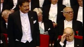 Ahmed Zewail receives his Nobel Prize [upl. by Kimitri]