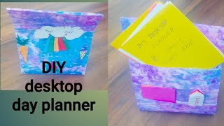 DIY Desktop plannerDay planner Tutorial Aagis Cute World [upl. by Asseram41]