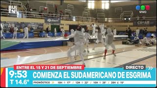 Campeonato sudamericano de esgrima • Telefe Rosario [upl. by Carlock]