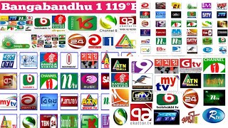 How to set Bangabandhu1 C Band 119 e lungsat Update Channel List 2023 [upl. by Gertrude]