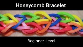 Rainbow Loom® Honeycomb Bracelet [upl. by Rickard276]