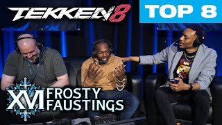 Frosty Faustings XVI 2024 TEKKEN 8 TOP 8 Hwoarang King Yoshimitsu Xiaoyu Offline Tourney [upl. by Iridissa]