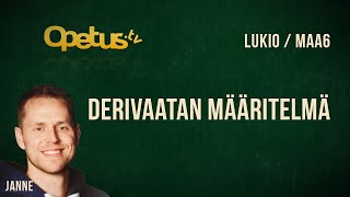 Derivaatan määritelmä [upl. by Shifra]