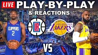 Los Angeles Clippers vs Los Angeles Lakers  Live PlayByPlay amp Reactions [upl. by Orsini]