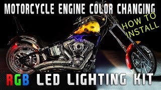 How to Install Motorcycle Color Changing LED RGB Kit [upl. by Deehan108]