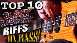 TOP 10 Black Sabbath Riffs On BASS [upl. by Eduj]