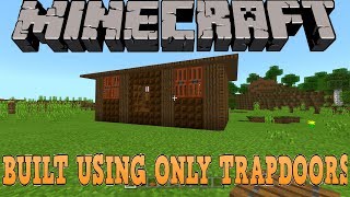 Minecraft Trapdoor House Tutorial [upl. by Billi847]