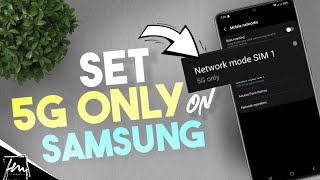 How to Set Samsung Phone to 5G Only Mode  Android [upl. by Gem]