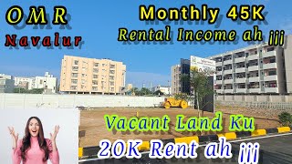 OMR Navalur Plot For Sale  Monthly 45K Rental Incoming Property Sale yourdreamproperty123 [upl. by Yremogtnom]