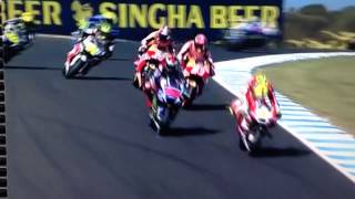 MotoGp  Iannone crash with seagull  Philip Island [upl. by Clarence]