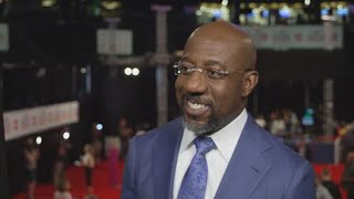 Sen Raphael Warnock discusses presidential debate between Biden Trump [upl. by Ahsenroc852]