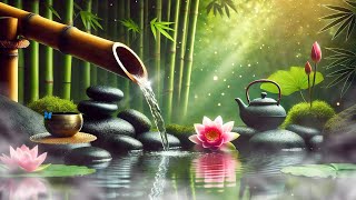 🧘Healing Meditation with Tibetan Bowls amp Bamboo Water 🌾  Relax Focus Heal [upl. by Valoniah]