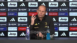 Conferenza stampa ALLEGRI pre JuveEmpoli quotNoi come Sinner lInter come Djokovic su Djalò Keanquot [upl. by Hannazus]