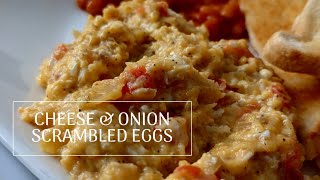 Cheese amp Onion Scrambled Eggs [upl. by Rufford]